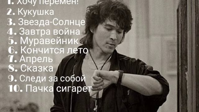 Сборка из 10 песен Виктора Цоя смотреть онлайн