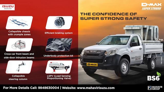 ISUZU D-Max Super Strong Super Long with 1710kg Payload. смотреть онлайн