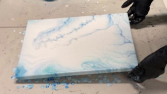 Acrylic Cloud Pour For Beginners. Acrylic Cloud Pour W/satin Enamel. Acrylic Pouring Abstract Art