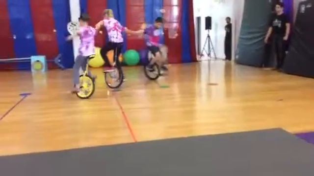 Phila Circus School Unicycle Show 2015
