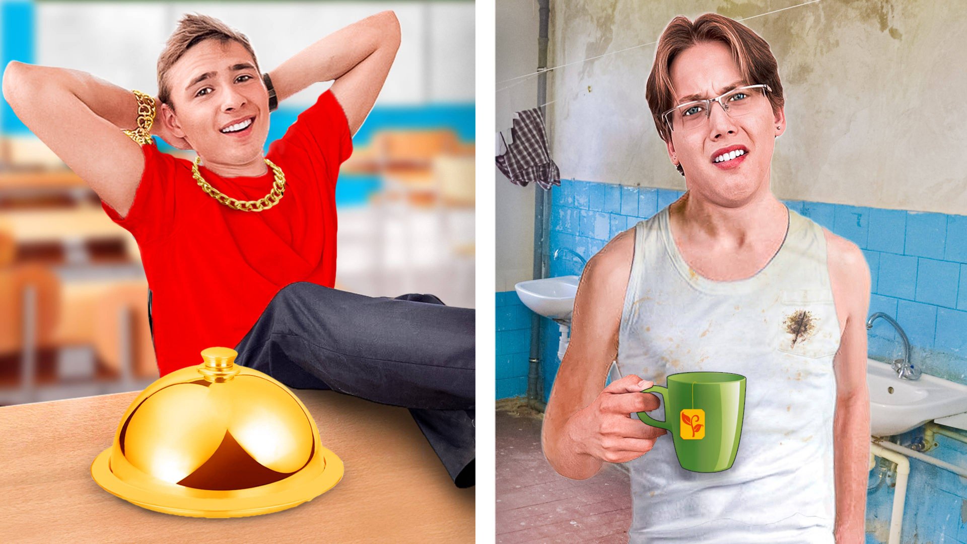 Богатый VS Бедный Студент ! смотреть онлайн