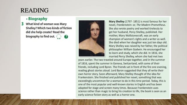 Action-11 Module 7 Lesson 2 Mary Shelley смотреть онлайн