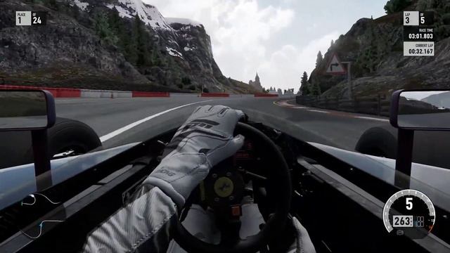 Forza 7 race Ferrari 641 F1 at Bernese Alps onboard смотреть онлайн