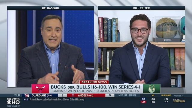 2022 NBA Playoffs: Bucks ELIMINATE Bulls after dominant Game 5 win [Instant Reaction] | CBS Sport… смотреть онлайн