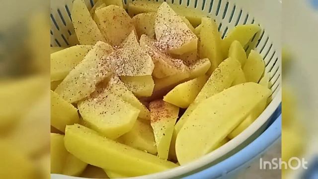 Картофельные дольки.Дәмді картоп қуыру. смотреть онлайн