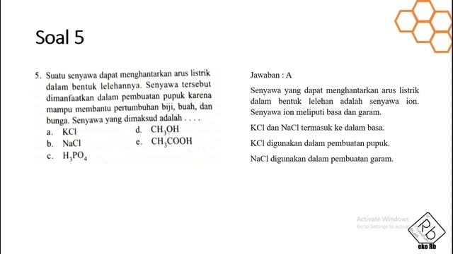 11 Prediksi Soal Ujian Akhir Kimia - Jenis Ikatan Senyawa dalam Larutan Elektrolit dan Nonelektroli смотреть онлайн