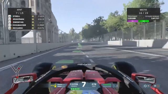 АЗЕРБАЙДЖАН ГОНКА // КАРЬЕРА ПИЛОТА F1 2021. смотреть онлайн