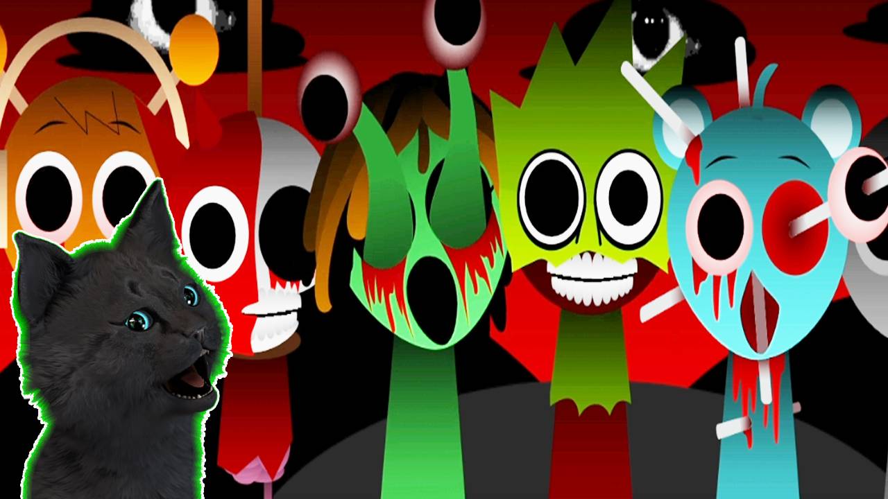 Sprunki СУПЕР КОТ СРАЗУ ПОПАЛ В СТРАШНУЮ КОМНАТУ 🐱 ВЫЖИВАНИЕ ПОД ПЕСЕНКИ Спранки! #03 смотреть онлайн