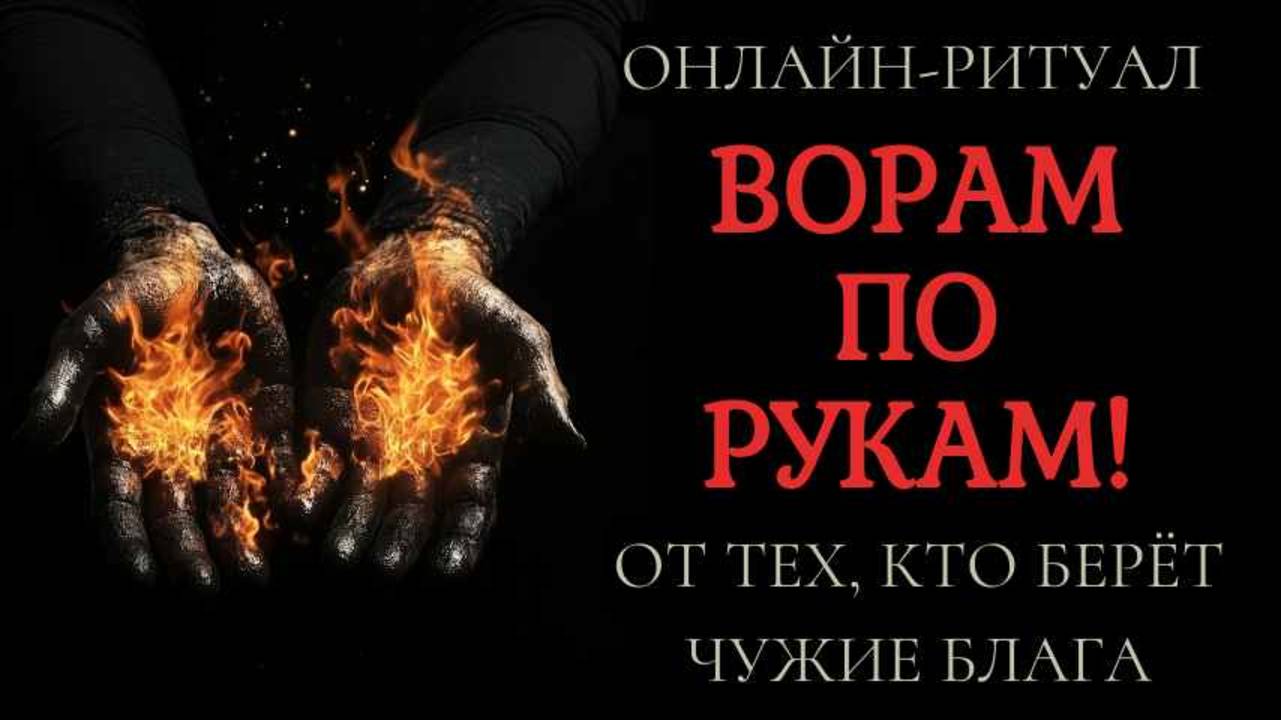 ВОРАМ ПО РУКАМ! ОНЛАЙН-ЧИСТКА РИТУАЛ смотреть онлайн