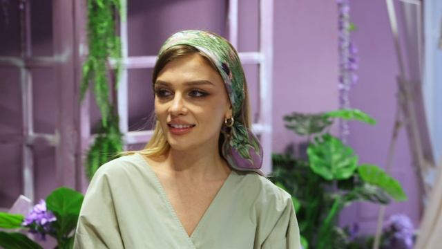 Платок шелковый (крепдешин) "10182", 10182-15, 65х65 см #platki #fashion #scarf #art смотреть онлайн