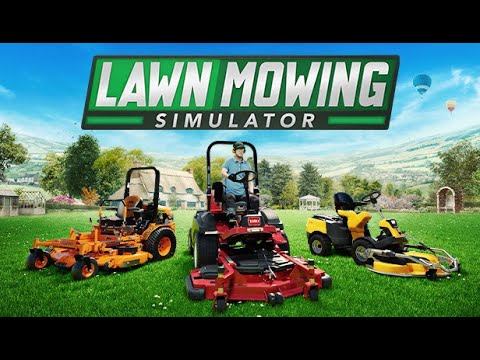 Lawn Mowing Simulator (2021) Геймплей и мое мнение (обзор) - со звуком накосячил ( смотреть онлайн