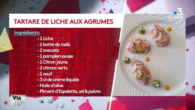 Via Nova 1 - 01/04/19 - Tartare de liche aux agrumes смотреть онлайн