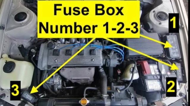 1996 Toyota Corolla Fuse Box Diagram - 5 Locations + Relays смотреть онлайн