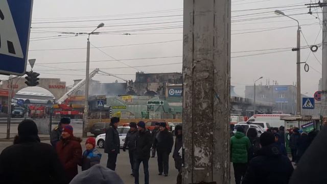 Ошский рынок горит 30.01.2018 смотреть онлайн