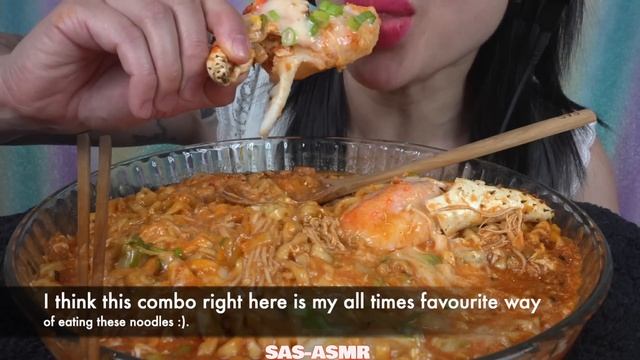 ASMR EXTRA CHEESY KIING CRAB NOODLES #10 (COOKING + EATING SOUNDS) NO TALKING | SAS-ASMR смотреть онлайн