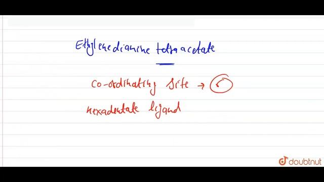 What does EDTA stand for? | 12 | CO-ORDINATION COMPOUNDS | CHEMISTRY | DINESH PUBLICATION | Dou... смотреть онлайн
