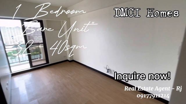 1 Bedroom in DMCI Homes - 32 - 40 sqm Bare Unit смотреть онлайн