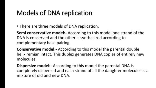 DNA Replication | Mode of replication | Models of DNA Replication смотреть онлайн