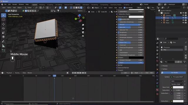 Sci-Fi Material Animation (Neon Circuit Board)- Blender Tutorial смотреть онлайн