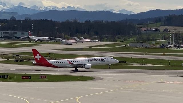 Helvetic Airways HB-JVX ERJ 190-100 LR MSN 19000603 ZRH/LSZH смотреть онлайн