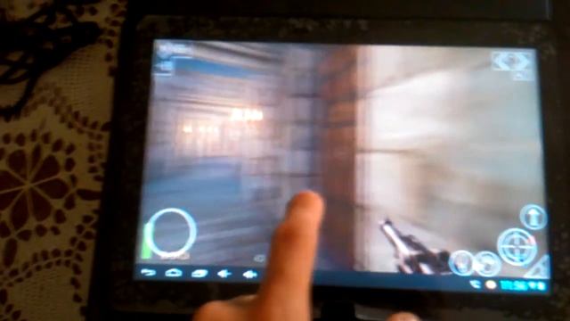 OpenWolf Engine - RTCW (Return To Castle Wolfenstein) Game On Android 4.1.1 Tablet