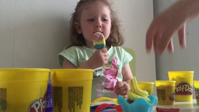 play doh Вагончик мороженого Видео для детей смотреть онлайн