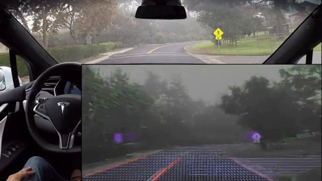 Nick's Tesla - Self Driving Car Demo Video Analyzed смотреть онлайн