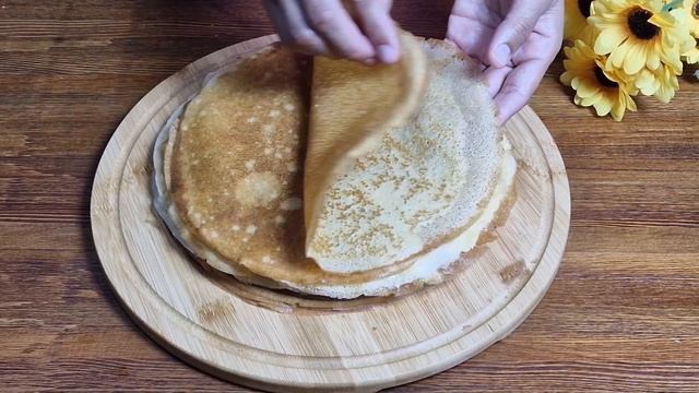 Tender pancakes with cottage cheese. смотреть онлайн