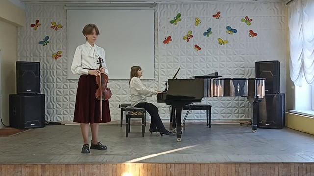 П. Роде. Концерт для скрипки с оркестром a - moll (l часть) (исполняет уч. 7 кл. Овчаренко Ольга) смотреть онлайн