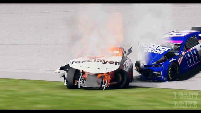 Nascar Racing Crashes -BeamNg-Drive- смотреть онлайн