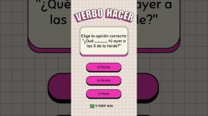 Verbo Hacer #aprendeespanol #español #aprendiendoespanol #aprendiendoidiomas #english #spanglish