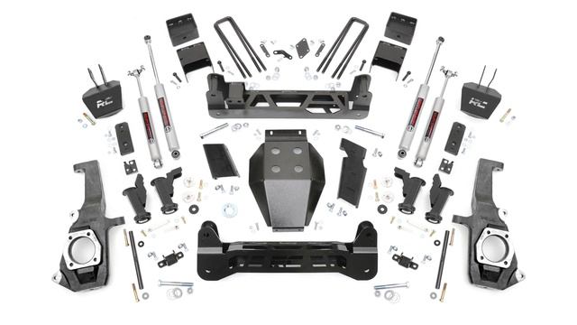 7.5in GM Torsion Bar Drop Suspension Lift Kit 11-19 2500HD/3500HD [by Rough Country] смотреть онлайн