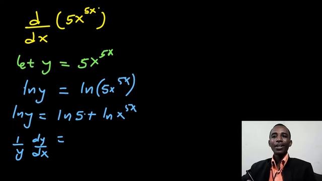 Logarithmic differentiation - derivative of 5x^5x смотреть онлайн