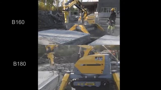 Brokk 180 против Brokk 160  сравнительные испытания