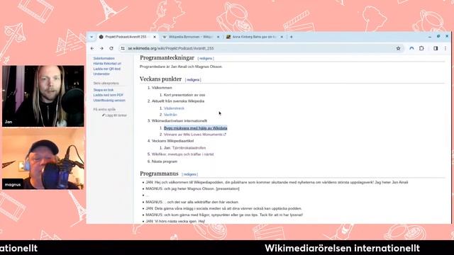 Wikipedia Weekly Network: Wikipediapodden Avsnitt 255 - Inspelning