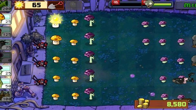 Plants vs Zombies Растения против Зомби Ночь, сложно смотреть онлайн