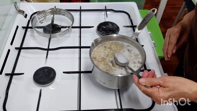Геркулесовая каша с грибами! 🧄🧅🥣 смотреть онлайн