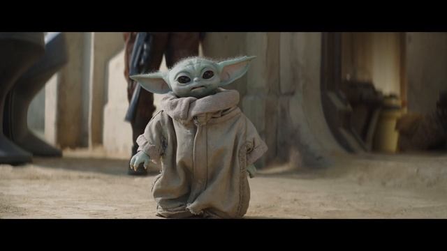 Grogu salva a mando usando la fuerza смотреть онлайн