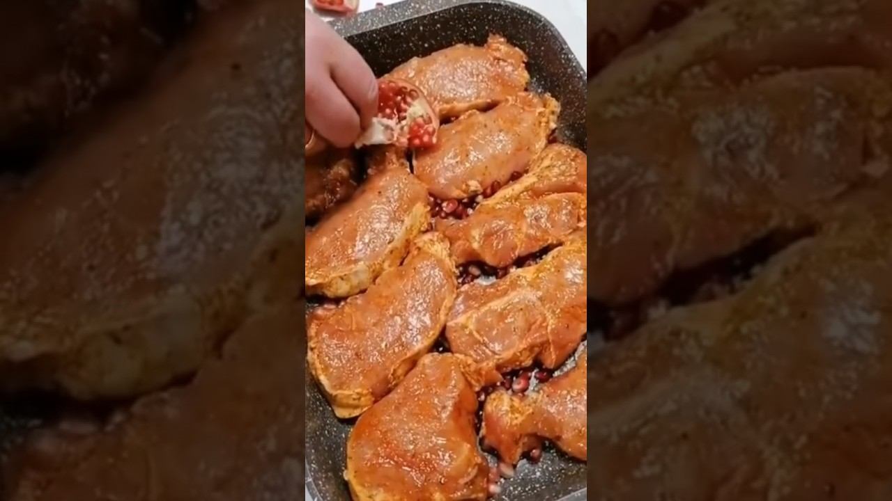 СВИНИНА с Гранатом в Духовке #shorts #мясо #духовка смотреть онлайн