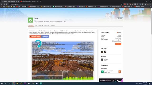 How to Install Sodium Mod for Minecraft 1 16 5 FAST смотреть онлайн