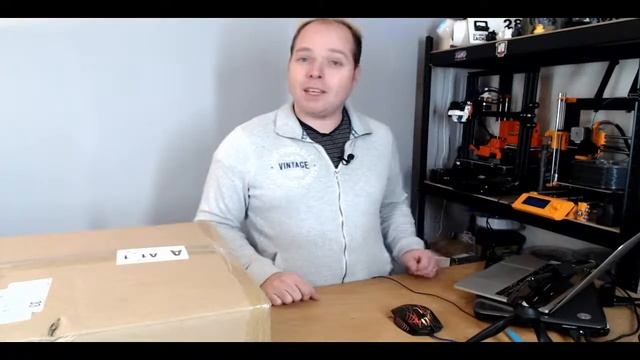 Bad internet connection - Anet ET4 - unboxing, build and first print - livestream - Part 1 смотреть онлайн