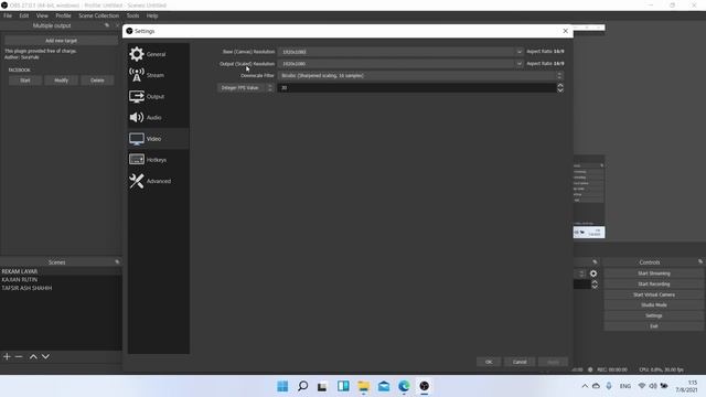 Cara Merekam Layar Laptop/PC dengan OBS Gratis 2021 смотреть онлайн