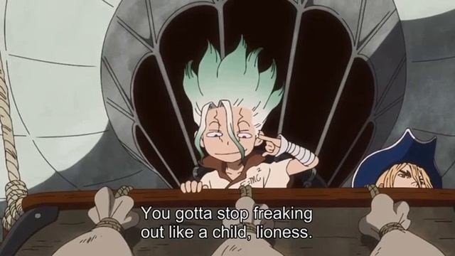 Dr Stone Season 3 Episode 1 Senku teased Kohaku смотреть онлайн