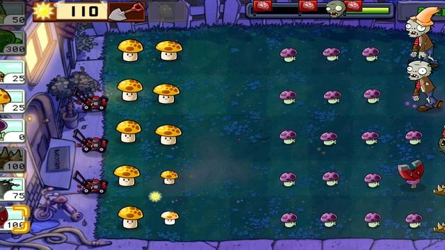 Plants vs Zombies Растения против Зомби Ночь, сложно смотреть онлайн
