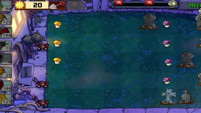 Plants vs Zombies Растения против Зомби Ночь, сложно смотреть онлайн