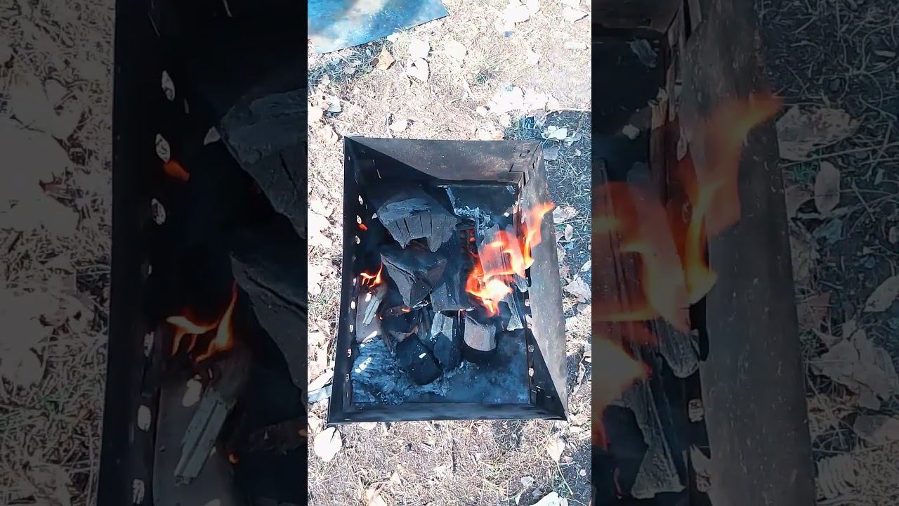 Розжиг мангала#шашлыки смотреть онлайн