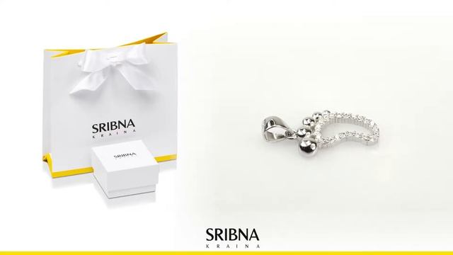 [Sribnakraina.ua] Серебряная подвеска Ножка с фианитами (1SE61782P) смотреть онлайн