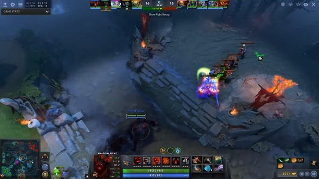 Dota 2 Shadow Fiend 6898 MMR 27/1/5 (Kills/Deaths/Assists) Ranked Full Gameplay смотреть онлайн