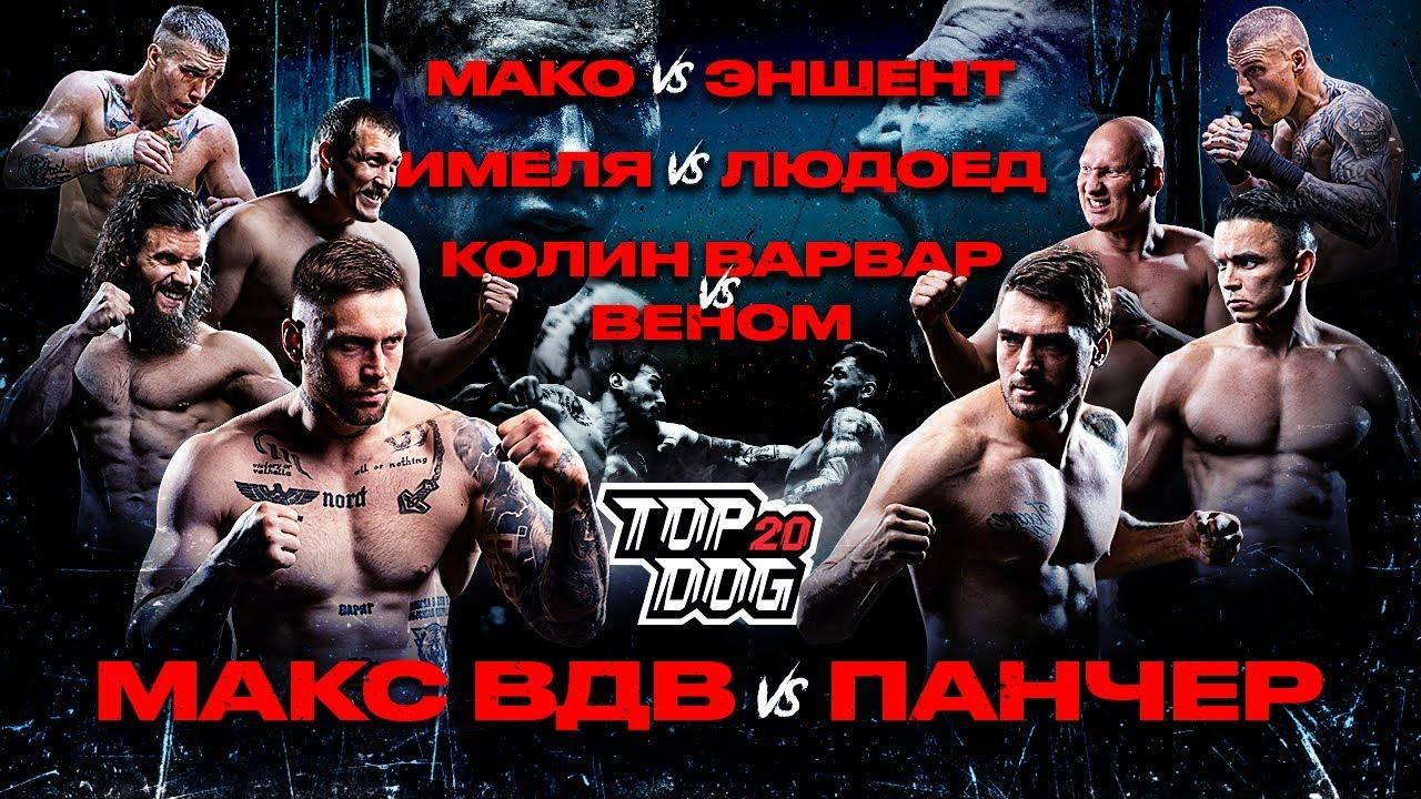 ВДВ – Панчер, Колин Варвар – Веном, Мако – Эншент, Имеля – Людоед | TOP DOG 20 смотреть онлайн