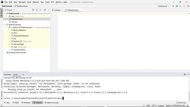 Flask Tutorial-1 : How to write first few lines of code to make a website by Flask & Installation. смотреть онлайн